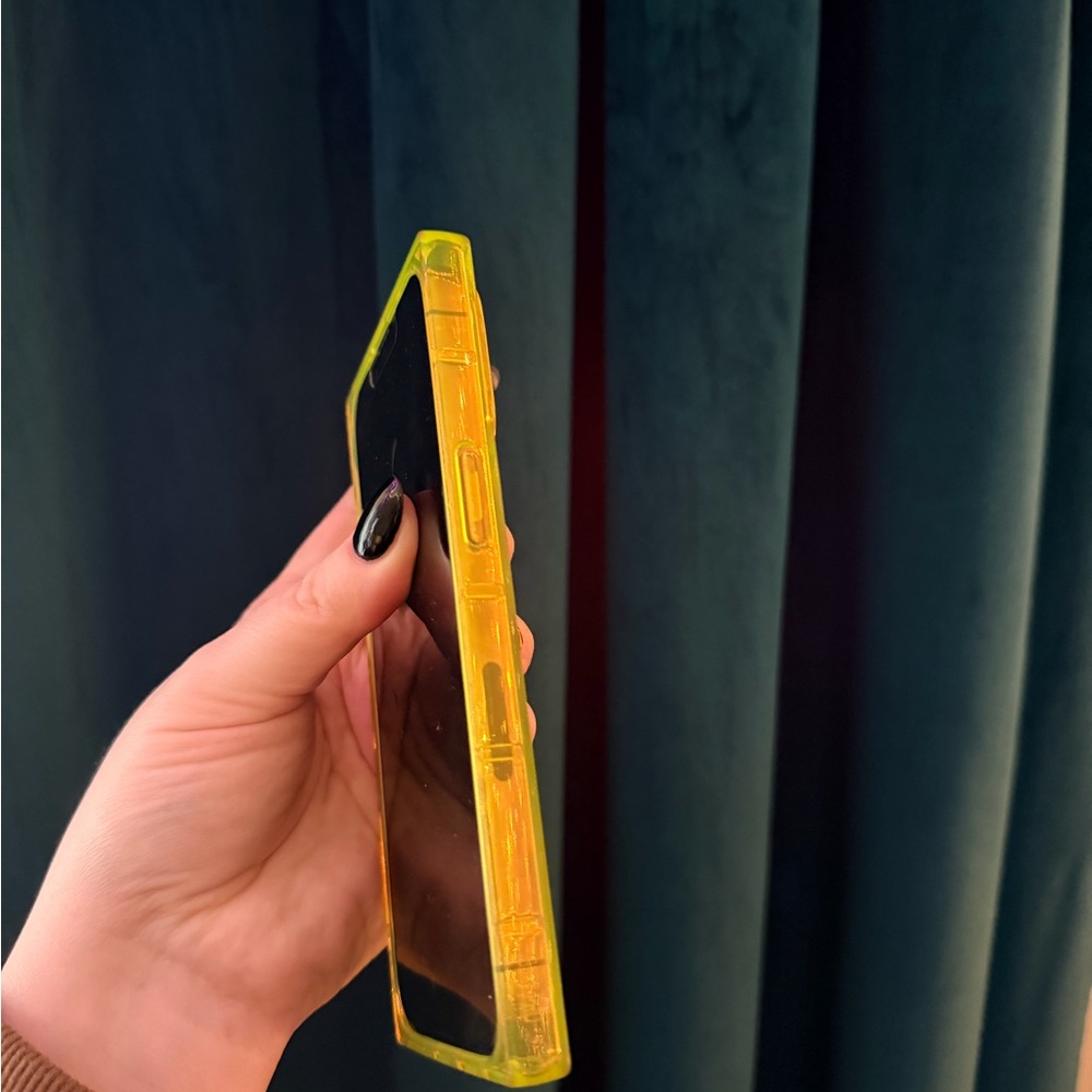 Yellow-Green square rectangle Phone Case - Picture 3 of 6